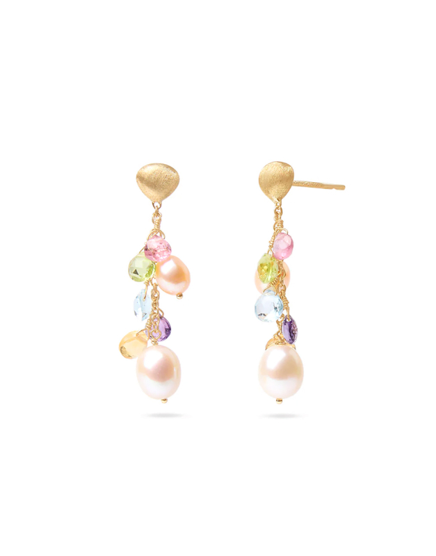 Cercei Marco Bicego Paradise aur 18 kt cu perle de cultura si