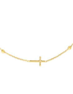 Bratari de picior, Bratara de picior aur 14 kt cruce ANK-156Y-GB-bp, bb-shop.ro