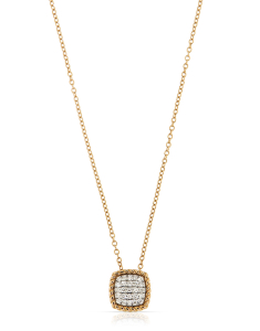 Colier Peroni&Parise Queen aur 14 kt cu diamante QUE-P04DB, 02, bb-shop.ro