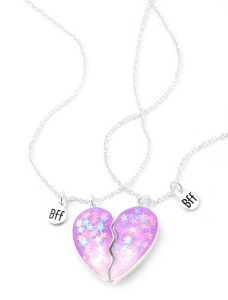 Colier Claire`s Best Friends Confetti Stars Split Heart Pendant 36154, 02, bb-shop.ro