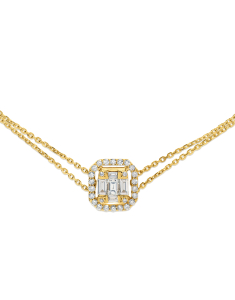 Bratara aur 14 kt baguette cu diamante BC097523-214-Y, 001, bb-shop.ro