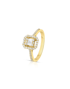 Inel de logodna aur 14 kt baguette pave cu diamante RG101816-214-Y, 02, bb-shop.ro