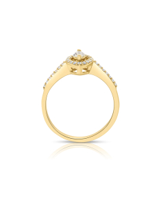 Inel de logodna aur 14 kt halo pave cu diamante RG101930-03-214-Y, 002, bb-shop.ro