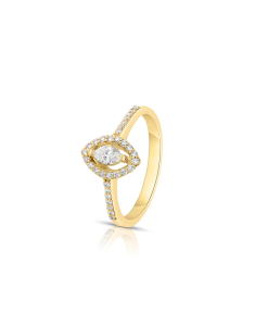 Inel de logodna aur 14 kt halo pave cu diamante RG101930-03-214-Y, 02, bb-shop.ro