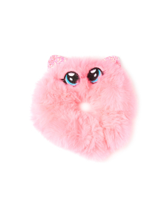 Accesoriu par Claire`s Medium Faux Fur Cat Hair Scrunchie - Pink 48740, 02, bb-shop.ro