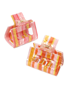 Accesoriu par Claire`s Funky Marble Pink & Orange Striped 32605, 001, bb-shop.ro