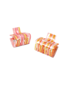 Accesoriu par Claire`s Funky Marble Pink & Orange Striped 32605, 02, bb-shop.ro