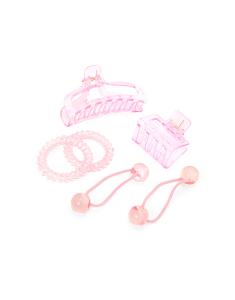 Accesoriu par Claire`s Monochromatic Pink Hair Claw Set 74987, 02, bb-shop.ro