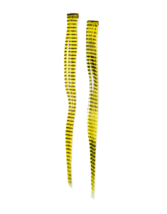 Accesoriu par Claire`s Yellow Feather Design Faux Hair Clip In Extensions 27051, 02, bb-shop.ro