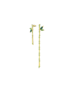 Cercei Swarovski Dellium Bamboo asimetrici