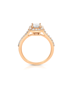 Inel de logodna aur 14 kt halo pave cu diamante RG102451-03-314-P, 002, bb-shop.ro