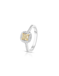 Inel de logodna aur 18 kt halo pave cu diamante RG102406-02-418-WY, 02, bb-shop.ro