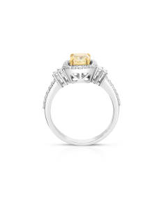 Inel de logodna aur 18 kt halo pave cu diamante RG103101-418-WY, 002, bb-shop.ro