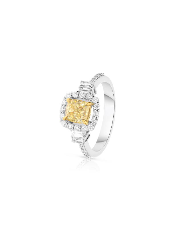 Inel de logodna aur 18 kt halo pave cu diamante RG103101-418-WY, 01, bb-shop.ro
