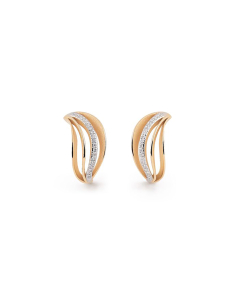 Cercei Cercei Cammilli Velaa Waves aur 18 kt stud cu diamante GOR3372J, 02, bb-shop.ro