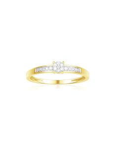 Inel de logodna aur 14 kt bouquet pave cu diamante Q19245, 02, bb-shop.ro