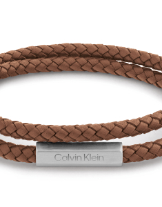 Bratara Calvin Klein Men’s Collection Leather Double Wrap 35000210, 001, bb-shop.ro