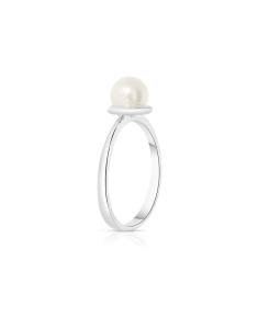Inele na aur 14 kt, Inel aur 14 kt cu perla de cultura 500-022P-W-I, bb-shop.ro