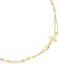 Bratara aur 14 kt rosario multicolor FR095-BR3-YWP, 002, bb-shop.ro