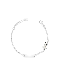 Bratari rolo MARIBELLE, Bratara copii Maribelle argint cu placuta si catel ARG4.ART.4B-RH-W, bb-shop.ro