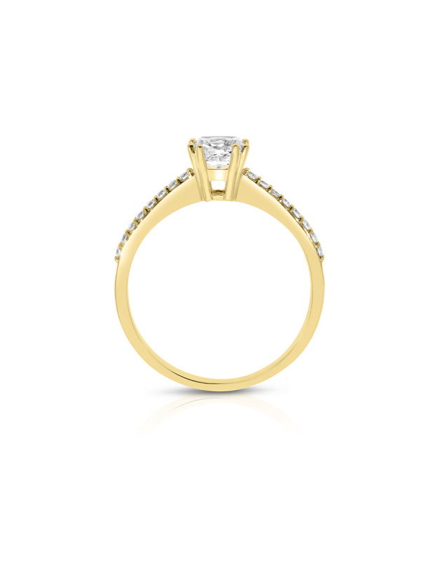 Inel de logodna aur 18 kt solitaire pave cu diamante RG101668-218-Y, 2, bb-shop.ro