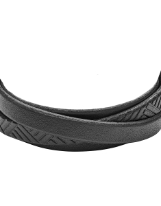 Bratara Fossil Black Leather Wrap JF04343040, 001, bb-shop.ro
