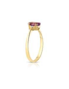 Inel Inel aur 18 kt cu diamante si ametist R24400AM-Y, 001, bb-shop.ro