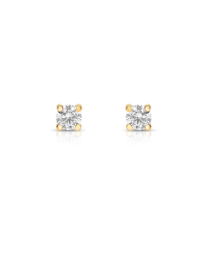 Cercei aur 18 kt punto luce cu diamante OR001-Y-0.37CT, 001, bb-shop.ro