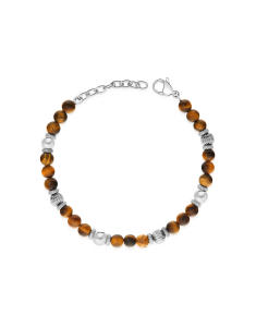 Bratara Free Spirit beads ochi de tigru BRU02363-OT, 02, bb-shop.ro
