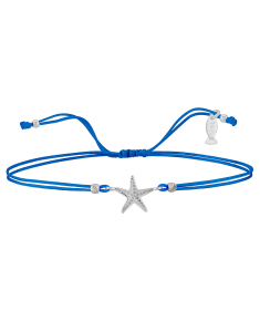 Bijuterii argint, Bratara Kurshuni cu argint si stea de mare KR801-4RH-BL, bb-shop.ro