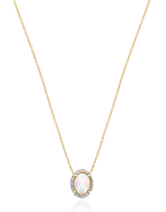 Colier Nanis Gold Dancing Reverse aur 18 kt cu diamante si opal CS33-584-Y, 02, bb-shop.ro