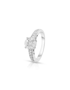 Inel de logodna Vida Premium aur 18 kt bouquet pave cu diamante 40120R-WD8WP, 02, bb-shop.ro