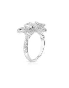 Inel Vida Premium aur 18 kt floare cu diamante AS53074Q-WD8WP, 001, bb-shop.ro