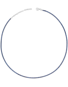 Colier argint 925 tennis si cubic zirconia albastru CLP1517-RH-DBL, 02, bb-shop.ro