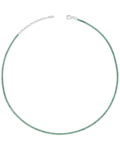 Colier argint 925 tennis si cubic zirconia verde CLP1517-RH-G, 02, bb-shop.ro
