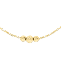 Bijuterii dama aur 14 kt fara piatra, Bratara aur 14 kt cu sfere MC043-BR1-Y, bb-shop.ro