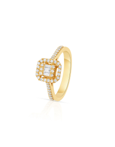 Inel de logodna aur 14 kt baguette pave cu diamante RG100693-214-Y, 02, bb-shop.ro