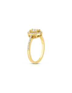 Inel de logodna aur 14 kt bouquet pave cu diamante RG097707-214-Y, 001, bb-shop.ro