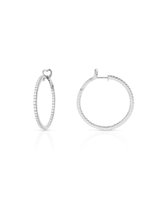 Cercei Tirisi Jewelry Amsterdam aur 18 kt rotunzi cu diamante TE9312D-W, 02, bb-shop.ro