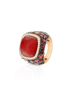 Inel Tirisi Jewelry Doha aur 18 kt cu diamante si rubin TR9408RU-P, 02, bb-shop.ro