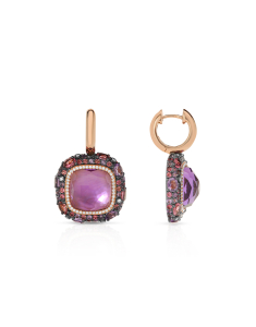 Cercei Tirisi Jewelry Doha aur 18 kt cu diamante si ametiste TE9294AM-P, 02, bb-shop.ro