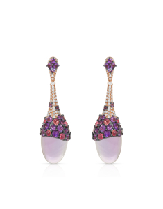 Cercei Tirisi Jewelry Doha aur 18 kt cu diamante si ametiste TE9218AM-P, 001, bb-shop.ro