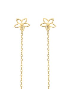 Cercei Cercei aur 14 kt fir floare GL2819Y, 001, bb-shop.ro