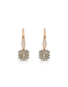 Bijuterii de lux dama GIOVANNI FERRARIS, Cercei Giovanni Ferraris Fragranze aur 18 kt cu diamante si safire verzi ZOR1988ERGI-ZVE, bb-shop.ro