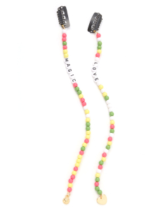 Accesoriu par Claire`s Bright Pastel Faux Hair Beads Set 27009, 02, bb-shop.ro