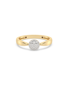 Inel de logodna aur 14 kt bouquet cu diamante EU13519RF0007-Y, 02, bb-shop.ro