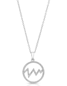 Bijuterii rolo, Colier argint 925 cerc si cubic zirconia R3ATJW00P600LAFB0, bb-shop.ro
