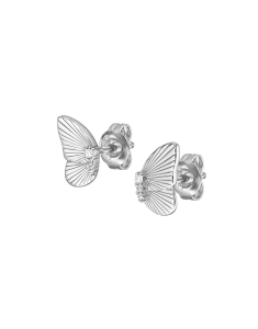 Cercei Fossil Sterling Silver Butterflies stud JFS00621040, 001, bb-shop.ro