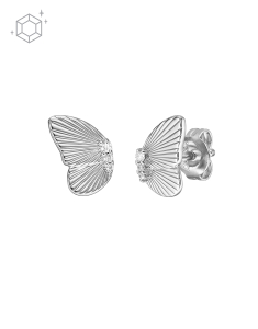 Cercei Fossil Sterling Silver Butterflies stud JFS00621040, 02, bb-shop.ro