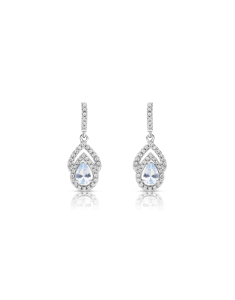 Bijuterii stud dama, Cercei argint 925 stud lung lacrima cu spinel si cubic zirconia R2AQYL367U00LAFBQ, bb-shop.ro